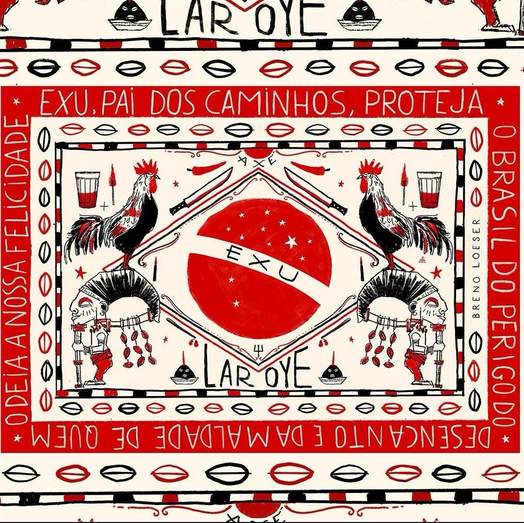 exu é boca que tudo come;
O olho que tudo vê;
O vento que tudo avisa!