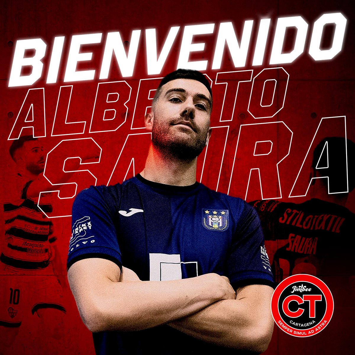 JimbeeCartagena's tweet photo. OFICIAL | Alberto Saura, cedido hasta final de temporada al Jimbee Cartagena

💻 https://t.co/rSP8e1h31z

¡Dale, @SauraAlberto! 💪

#BienvenidoSaura https://t.co/O9ndBYf9BQ