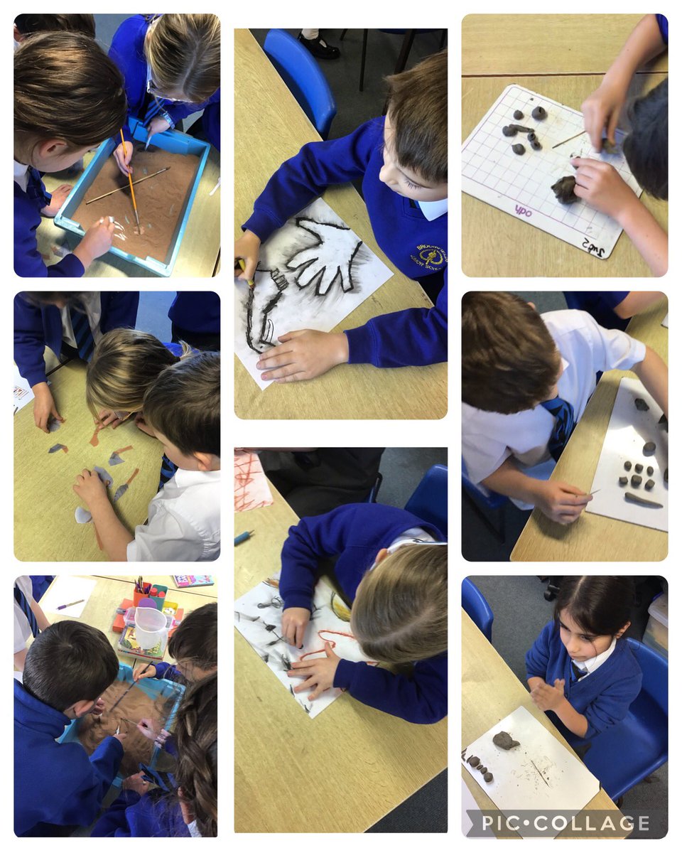 BroomfieldsJnr's tweet photo. Year 3 loved stepping back in time during our Stone Age Day! We loved making Cave paintings, Stone Age jewellery and exploring artefacts during an archeological dig! What a great way to start the term! #BroomfieldsYear3 #BroomfieldsHistory https://t.co/bDpCqJxgQo