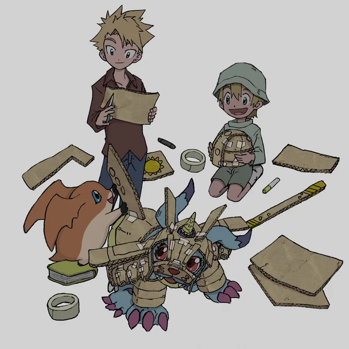 ヤマトとガブモンたち#Digimon 