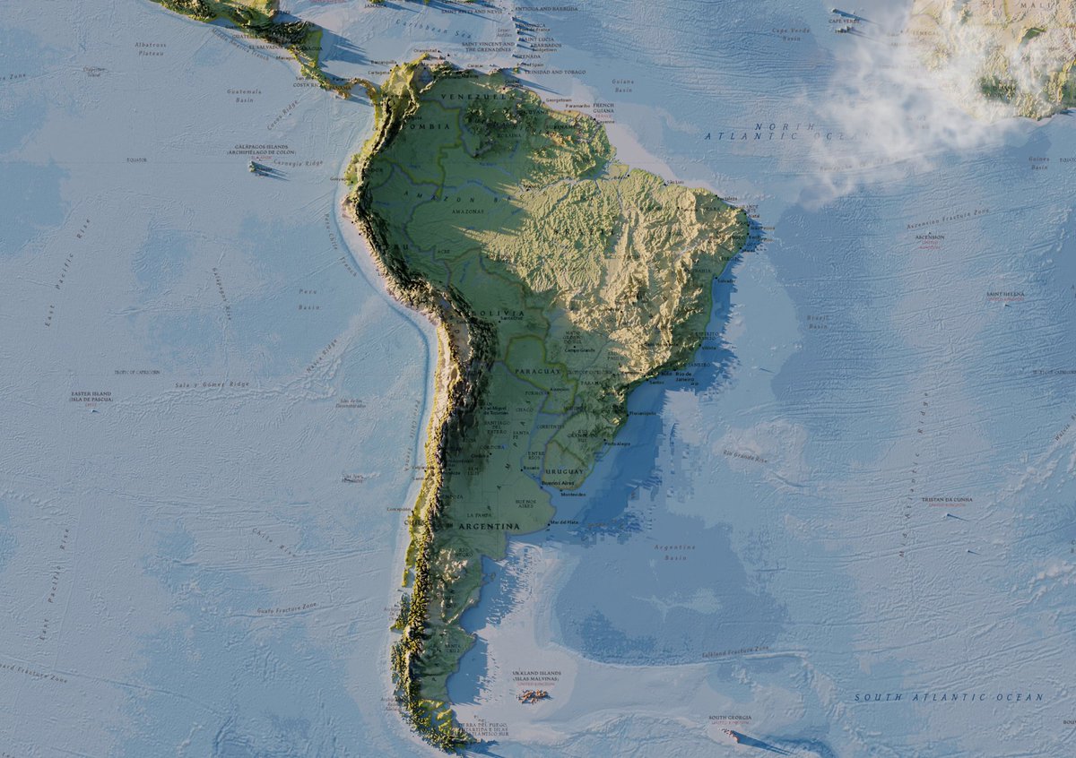 mapasbr's tweet photo. South América
#qgis #topografico #b3d #map3d https://t.co/HJOGMVXLwe