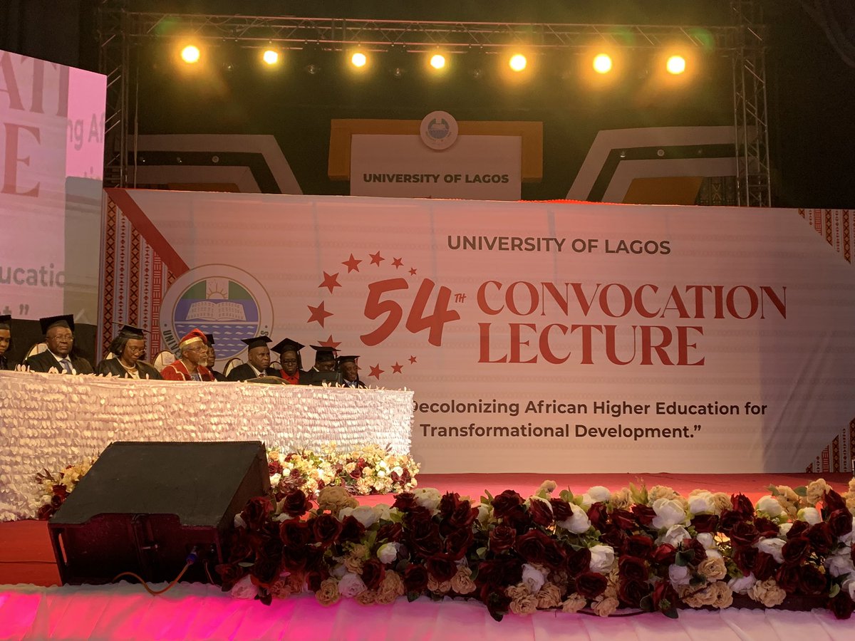 UnilagNigeria's tweet photo. The #ConvocationLecture of our 54th Convocation Ceremonies has begun in earnest.
Follow this thread for nuggets that will be shared by the Distinguished Professor Toyin Falola, the Convocation Lecturer.
You may also follow on YouTube:
👇🏾
https://t.co/4SRIZLrmOi https://t.co/AzApv0nw0Z