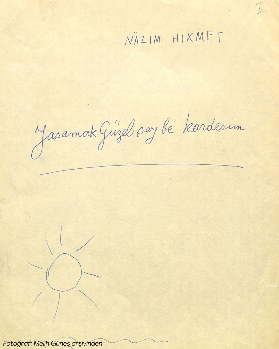 🌻 #NâzımHikmet122Yaşında