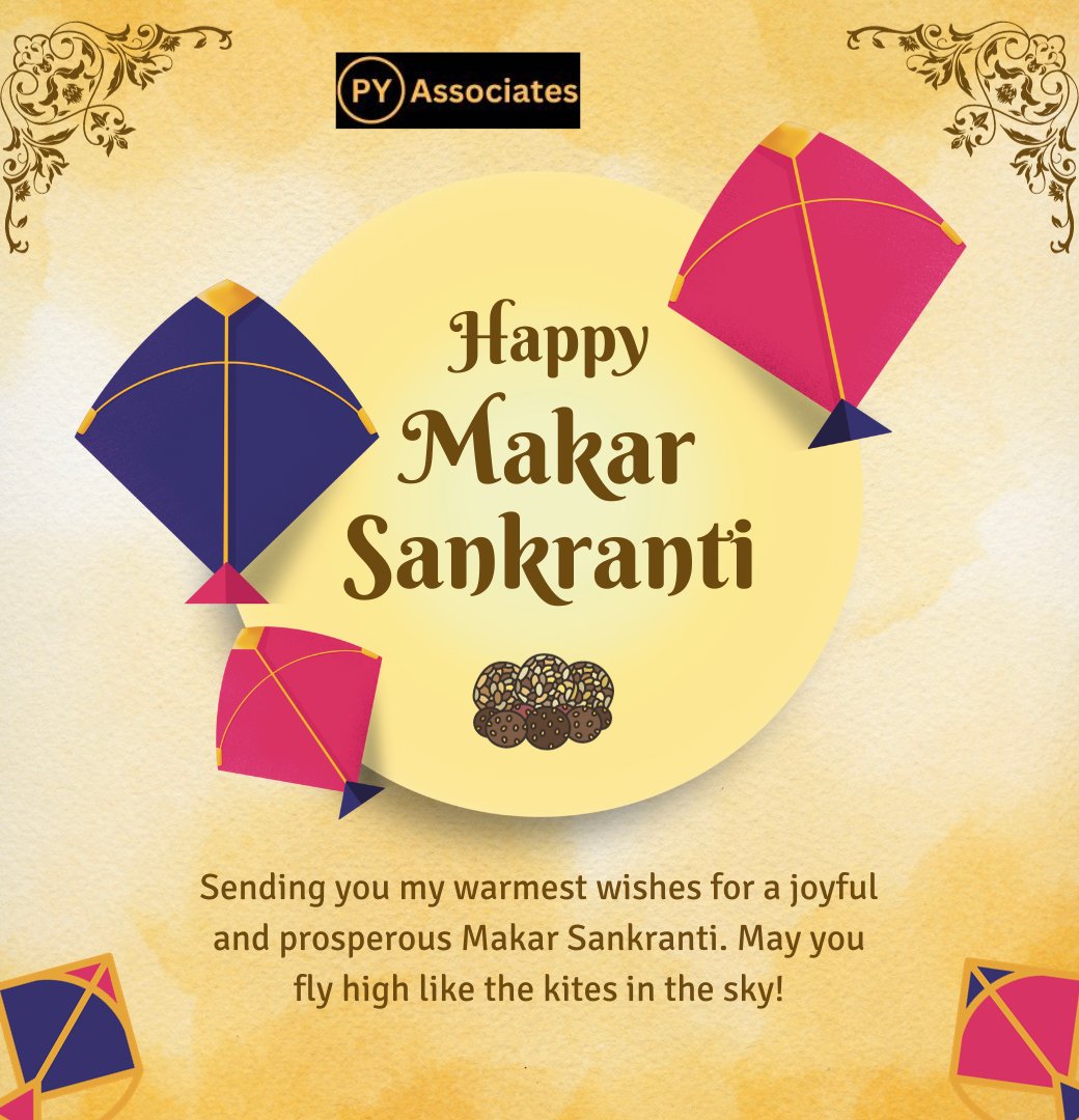 PYAandssociates's tweet photo. PY And Associates Family ke taraf se aap savi ko happy makar Sankranti https://t.co/iXCKjo4EPy