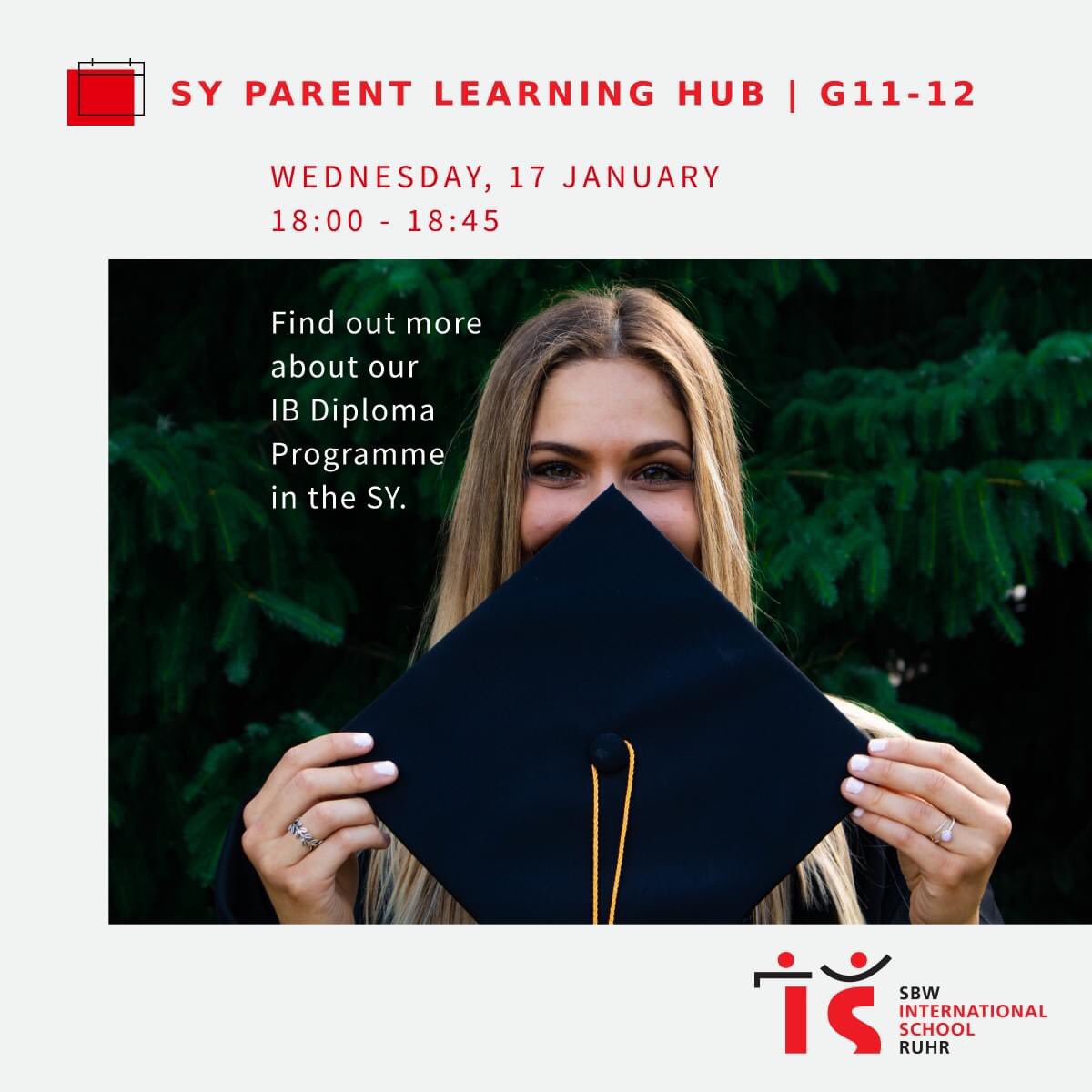🎓 Parents and guardians: Are you interested in learning more about the IB Diploma Programme (IB DP) at International School Ruhr? If so, join us for our #IBDP Parent Learning Hub this Wednesday, January 17!

#isruhr #learningcommunity 

---

📸 Evan Mach, Unsplash