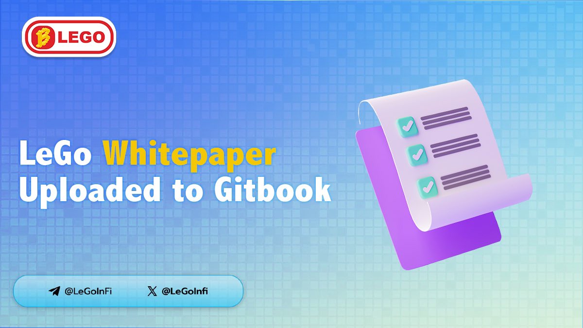 LeGoInFi's tweet photo. ⚡️Exciting news! The LeGo Whitepaper is now available on #Gitbook!

🚀 Dive into the details and explore the innovative insights that shape the future of LeGo!

🔗 https://t.co/R6ZFGpSv5T

#LeGo #Whitepaper #INFi #Web3 https://t.co/1QinVksRDF