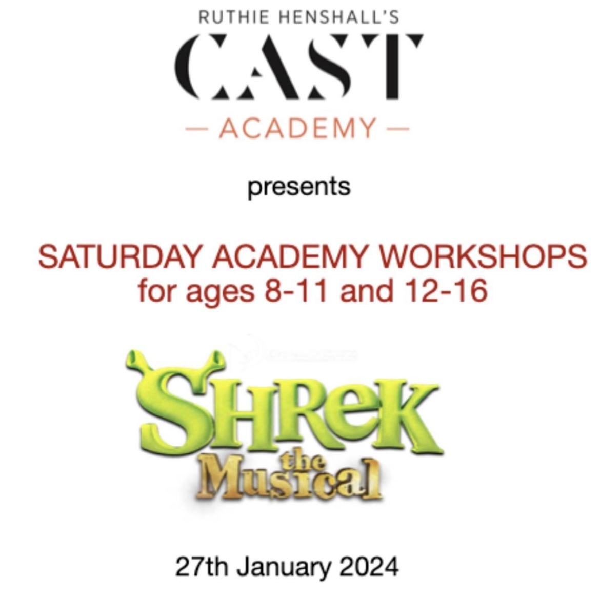 Our 2024 Saturday MT workshops kick off on 27th January 24 with Shrek the Musical - led by an original UK production cast member - if you have a budding performer in the making then set them off on their journey by learning from industry pro's. BOOK NOW - ticketsource.co.uk/whats-on?q=RHC…