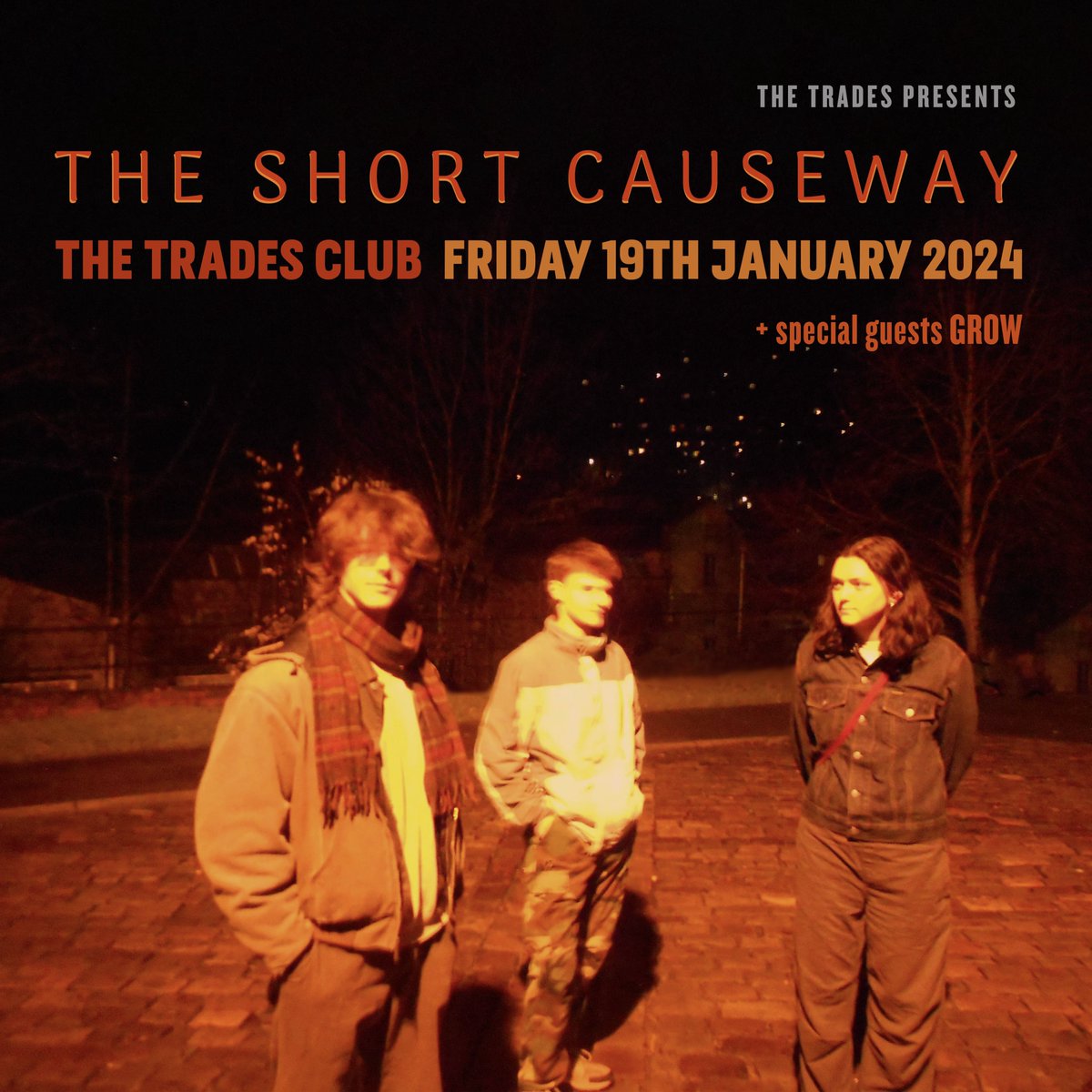 Local wonders @theshortcausew1 are here on Friday night with special guests GROW. Tickets HERE >> thetradesclub.com/events/tsc3 #hebdenbridge