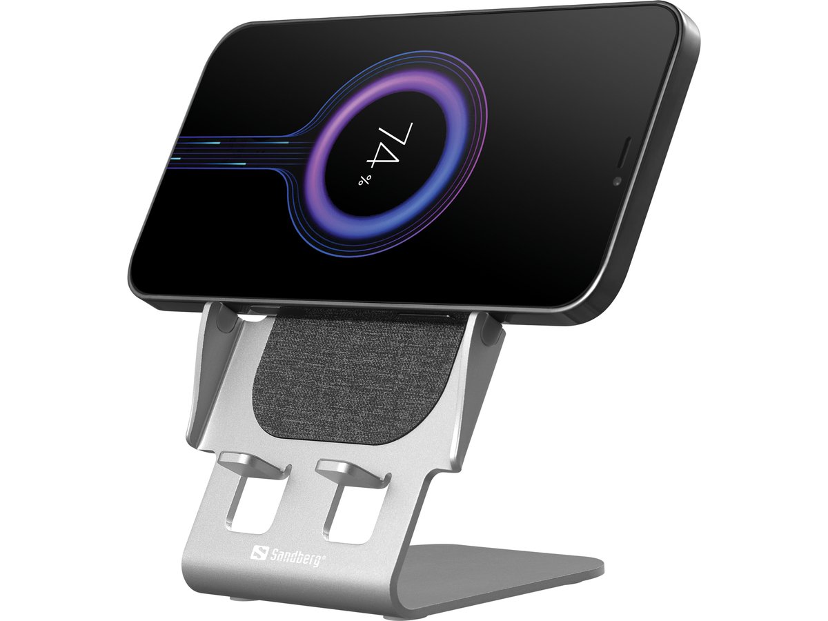 ⚡️ Elevate your charging game with Sandberg Wireless Charger Stand 15W Alu! Charge your Qi-compatible smartphone wirelessly on this stylish aluminium stand. No cables needed, just drop and power up! ⚡️📱✨ 🔗 Explore: sandberg.world/product/wirele… #Sandberg #WirelessCharger