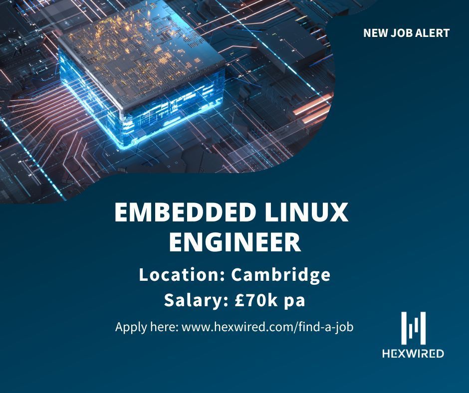 hexwired's tweet image. New job alert: Embedded Linux Engineer 💥

Position details:
📛 Embedded Linux Engineer
📌 Cambridge
💷 £70k pa

Visit our website for more information or to apply ➡️ buff.ly/3Hi5aT1 

#Hexwired #EmbeddedLinuxEngineer #Techjob #Hiringnow #Wearehiring