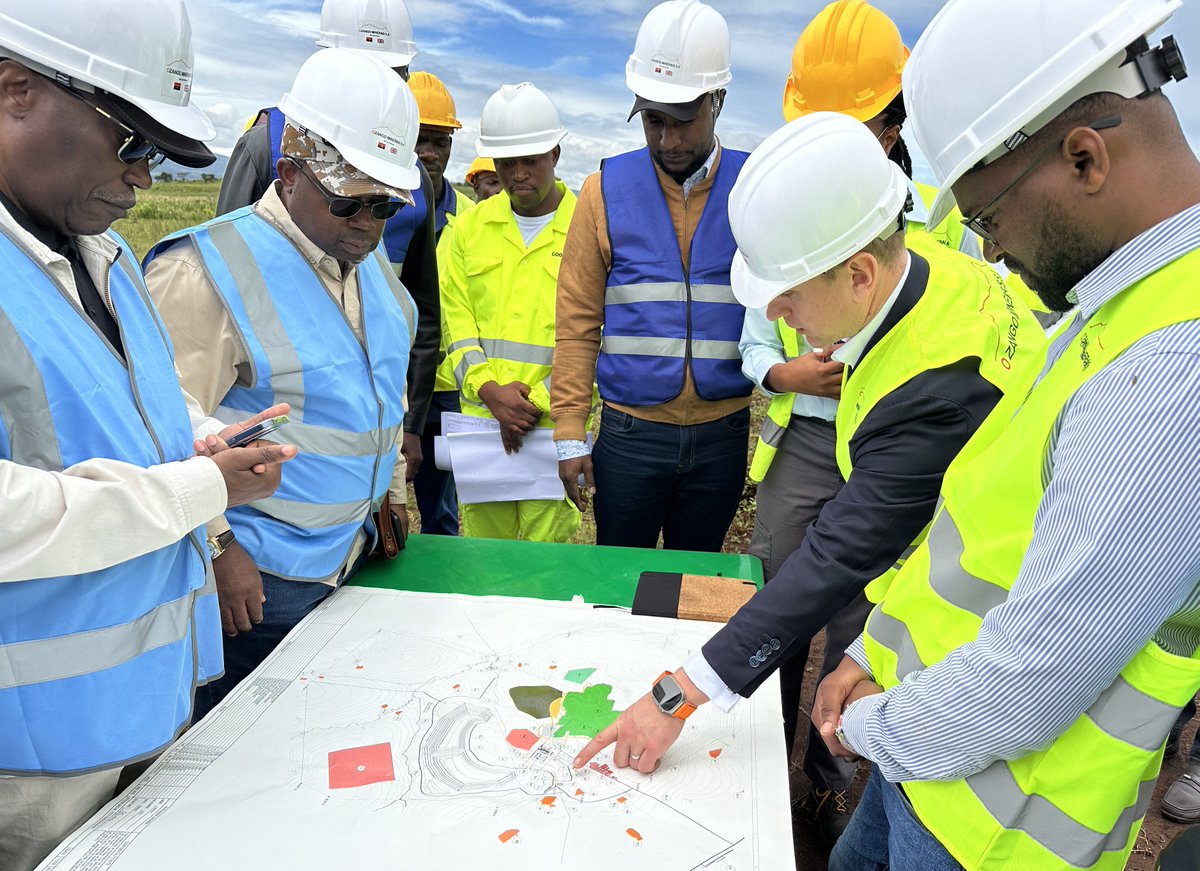 PensanaRE's tweet photo. Chairman &amp; Board members of the Angolan Sovereign Wealth Fund review progress on site with #Pensana CCO William Izod and the Longonjo team.

View Announcement: https://t.co/WZgiD4OD9r

#FSDEA #RareEarths #energytransition #EVs #criticalminerals #ndpr #angola @theprojectblue https://t.co/SdHVaCl3pQ