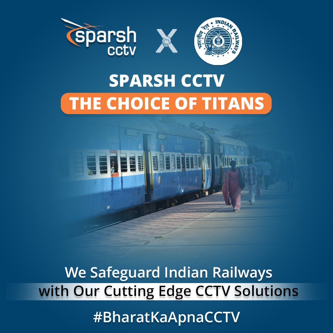 Sparsh is the first surveillance manufacturer that is RDSO type tested to provide railway security and surveillance for the Indian Railways.

#IndianRailways #SparshSurveillance #SparshSecurity #SparshCCTV #Sparsh #Surveillance #makeinindia #SecuritySolutions #Indiakaapnacctv
