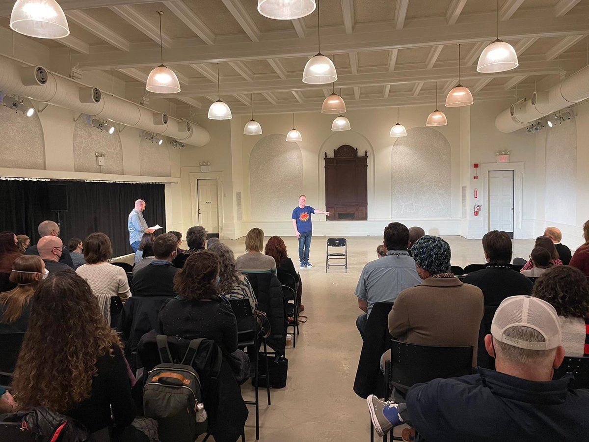 visiblefictions's tweet photo. CLUNK in NYC! Dougie & Ewan are having a brilliant time in the Big Apple. Here are images from the Showcase performance at the ##APAPNYC 2024 conference, as well as snaps of the duo enjoying the city. Shout out to Association of Performing Arts Professionals for a fab event! https://t.co/iNpvdILmBf
