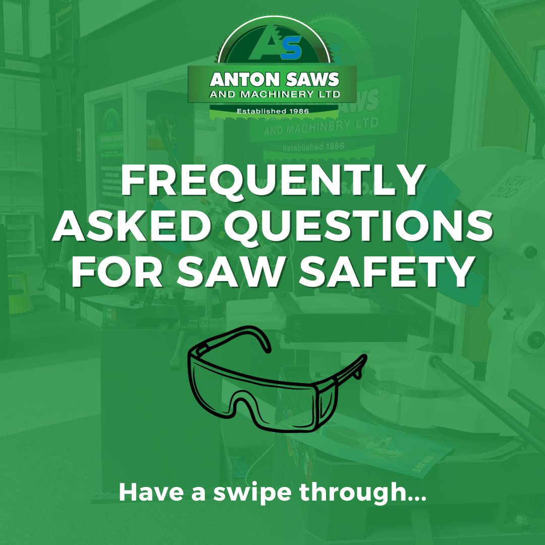 Antonsaws's tweet photo. It’s important to be aware of the dangers of using a circular saw or bandsaw. ⚠️

Swipe to find out about our saw safety FAQs! 🪚

Please visit our website to read more, and remember we offer training on how to use your saw safely.

#bandsawsafety #circularsawsafety https://t.co/UD96o3cqPf