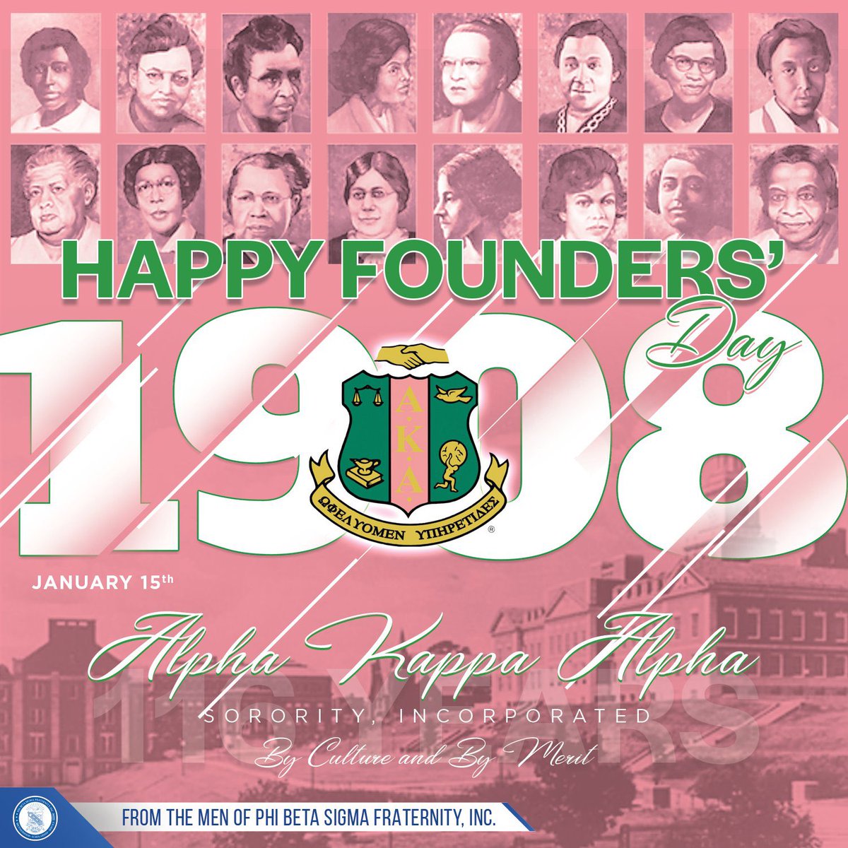 Happy Founders’ Day to the ladies of Alpha Kappa Alpha Sorority, Inc. #pbs1914 #Sigma110