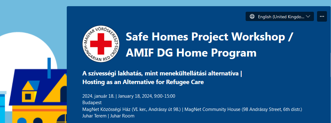 Don't miss this interesting conference in Hungary on private housing for people displaced from Ukraine, organised by the Hungarian Red Cross <a href="/MVoroskereszt/">Hungarian Red Cross</a>. It will take place on Thursday, 18 January, also online: migrant-integration.ec.europa.eu/event/safe-hom…