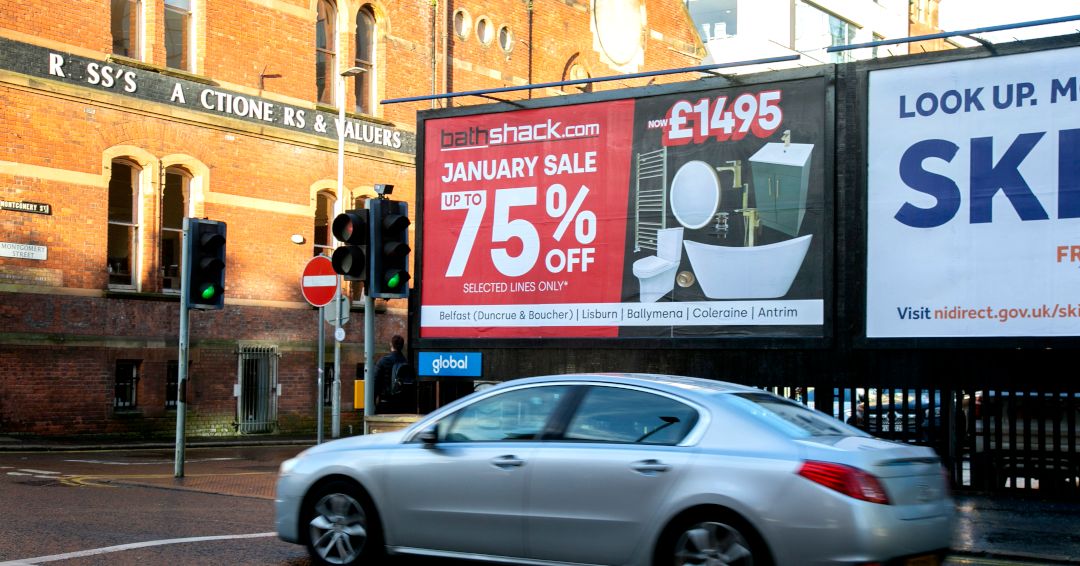 Global Northern Ireland (@globalnireland) on Twitter photo BIG impact for a big sale!💥💷✂️
With January sales well underway, <a href="/Bathshack/">Bath Shack</a> have been using a mix of bus rears and these large format #billboards to act as money-saving noticeboards, alerting audiences to great deals📢👉
#januarysales #savings #homewaresale #sales #moneyoff BIG impact for a big sale!💥💷✂️
With January sales well underway, <a href="/Bathshack/">Bath Shack</a> have been using a mix of bus rears and these large format #billboards to act as money-saving noticeboards, alerting audiences to great deals📢👉
#januarysales #savings #homewaresale #sales #moneyoff