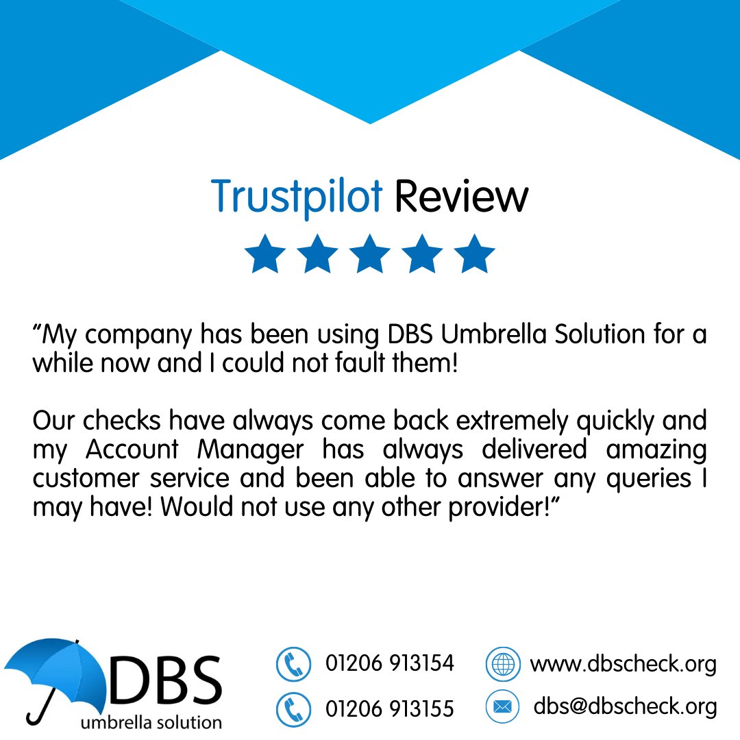 dbscheckservice's tweet photo. Find out why 96% of our customers on Trustpilot choose our simple and efficient online DBS system✅

Take a look at our Trustpilot reviews https://t.co/Raeefa1Ar7

https://t.co/ZELyzsIcXC https://t.co/l5gBkzlsB8