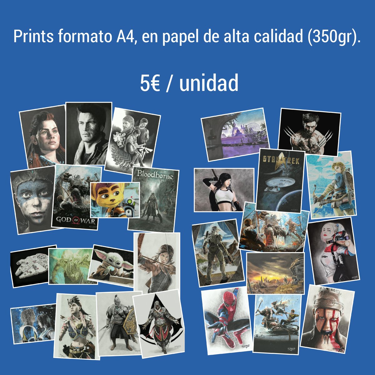 Almudena_RF's tweet photo. Print del dibujo de Metal Gear Solid. 
Por sólo 2'50€ + envío.

Y envío gratuito por compras de prints superiores a 15€.

Compras por MD 📩. https://t.co/VZoTNLzkLZ