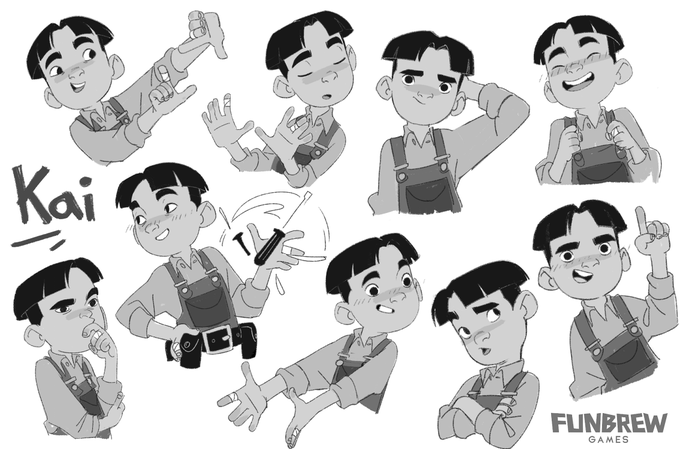Kai is the second character i did for @FunbrewGames