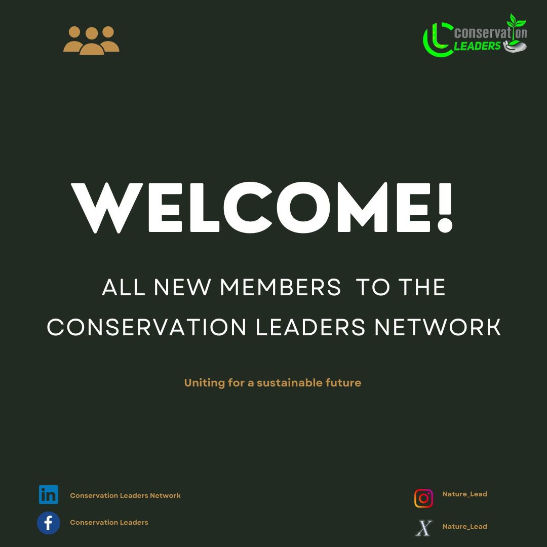 Nature_Lead's tweet photo. Welcome to the Conservation Leaders Network, where passion meets purpose! 

We are thrilled to extend a warm embrace to all our new members, each of you bringing a unique spark to our community dedicated to the sustainability of our planet.

#CLNclimate #CLNafrica #NatureLead https://t.co/hhwznCiGow
