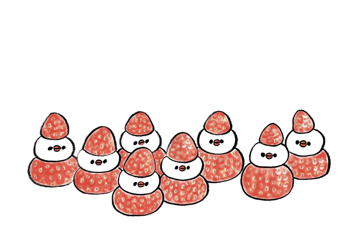 「今日はいちごの日」|ゆひろのイラスト