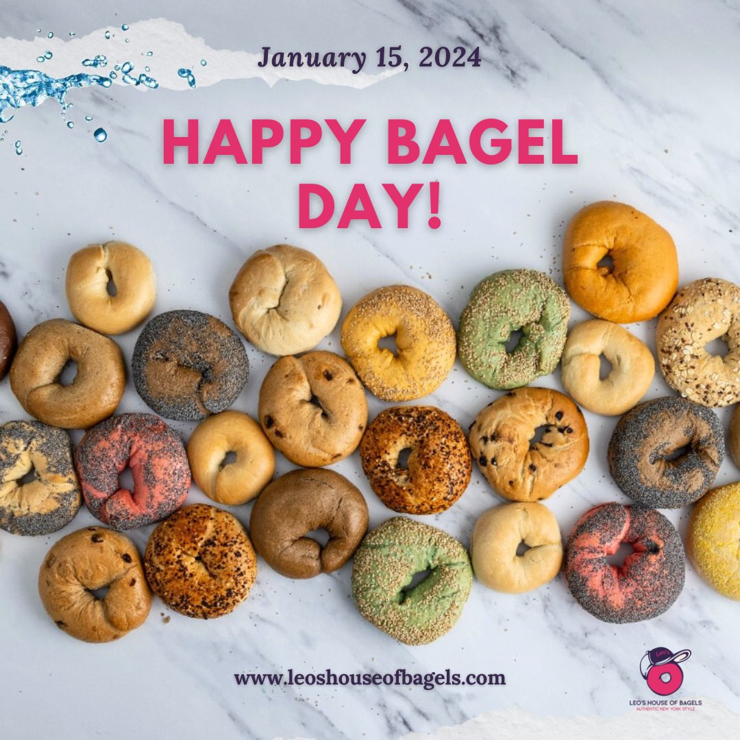 🎊Today, January 1️⃣5️⃣th, is National Bagel Day in the US 🇺🇸 🥯Let's join the celebration by eating a delicious, authentic bagel, Leo's Bagel🔝Enjoy❗️ #nationalbagelday #usa #leoshouseofbagels #greece #athens #newyork #ny #authentic #bagel #greekamerican #lhb #lhbbagels