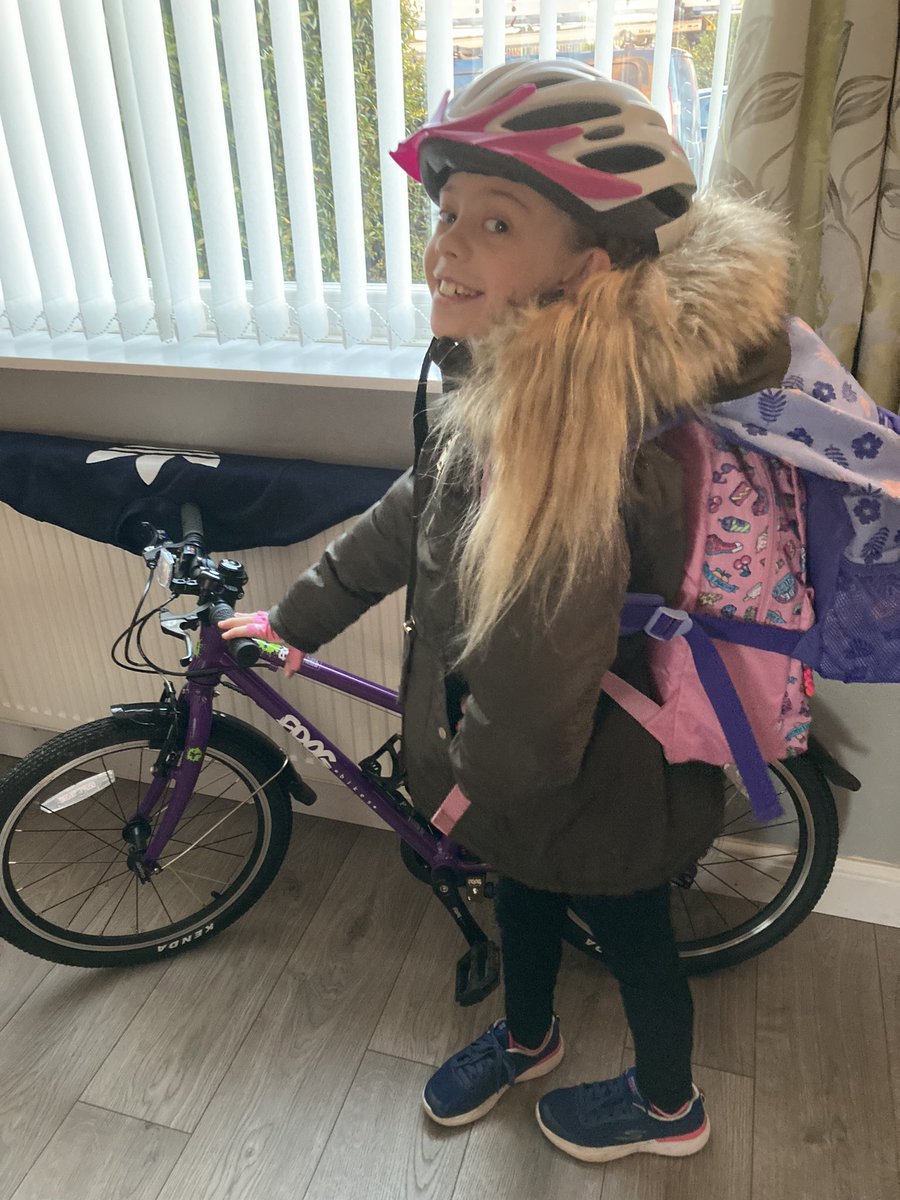 PE, Bikeability and Swimming all on the same day!!! A tad loaded down 😂 is this little penguin
