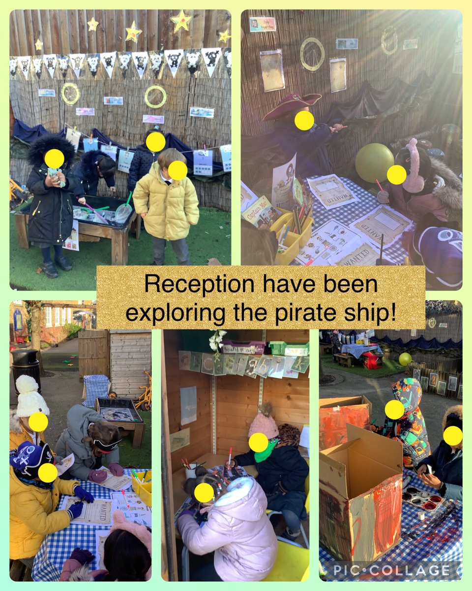 Robin and Sparrow class have been exploring the pirate ship area! We have been busy making maps and counting the fish that we have caught in our nets! 🏴‍☠️🎣🐟
