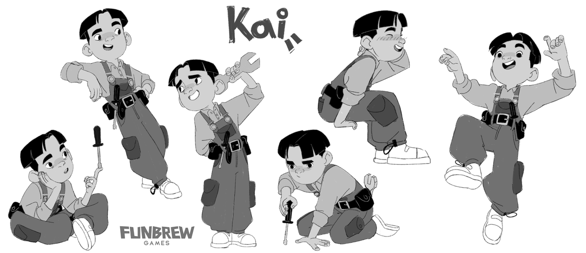 Kai is the second character i did for @FunbrewGames