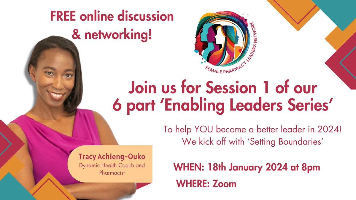 Harpreet Chana (@harpreetkchana) on Twitter photo Excited to be offering a 6 part series for women in #pharmacy on being a better leader (of yourself and others) in 2024!
Come join me, <a href="/komal_george/">Komal - Pharmacy Business Strategist & Coach</a> and <a href="/REENABARAI/">Reena Barai</a> this Thursday (18th) as we kick off with Setting Boundaries!
Register at subscribepage.io/femalepharmacy…
#pharmacyhour Excited to be offering a 6 part series for women in #pharmacy on being a better leader (of yourself and others) in 2024!
Come join me, <a href="/komal_george/">Komal - Pharmacy Business Strategist & Coach</a> and <a href="/REENABARAI/">Reena Barai</a> this Thursday (18th) as we kick off with Setting Boundaries!
Register at subscribepage.io/femalepharmacy…
#pharmacyhour