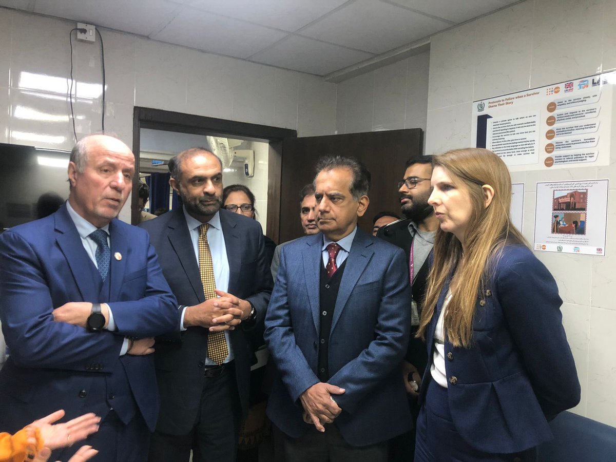 JaneMarriottUK's tweet photo. The first anti-rape crisis cell in PIMS Islamabad means improved forensics and faster help for survivors of violence. Truly a step in the right direction for preventing gender-based violence! https://t.co/VaqdqPpHj8