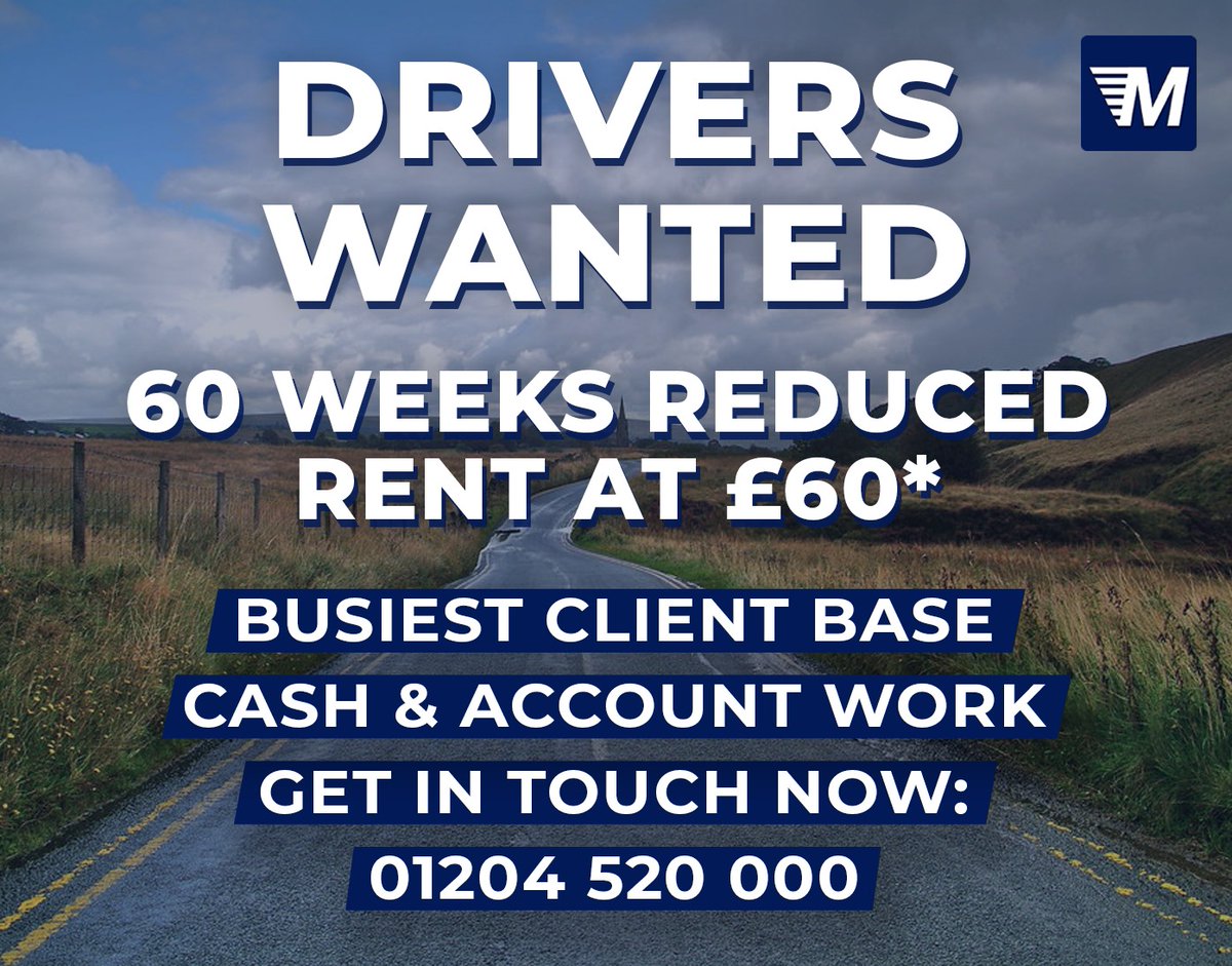 𝐉𝐨𝐢𝐧 𝐭𝐡𝐞 𝐌𝐞𝐭𝐫𝐨 𝐂𝐚𝐫𝐬 𝐭𝐞𝐚𝐦!
Give us a call today: 01204 520 000
*£60 applies to New Drivers who are on full-time shifts
-
#MetroCars #Bolton #BoltonTaxis #BoltonWanderers #GreaterManchester #driverswanted #boltonjobs #manchesterjobs #driverswanted #wearehiring