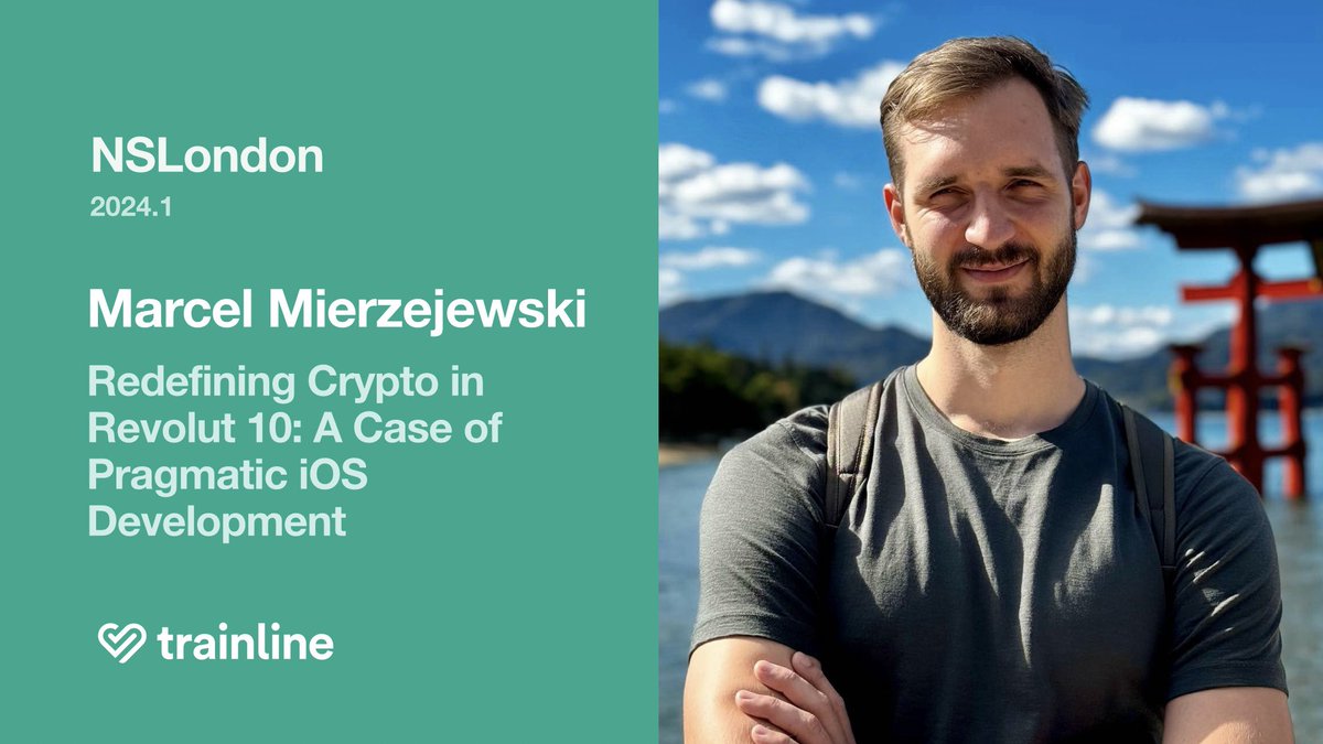 2024.1 Speaker #2: <a href="/Marciyo94/">Marcel Mierzejewski</a>
Topic: Redefining Crypto in Revolut 10: A Case of Pragmatic iOS Development

This talk goes deep into their journey discussing the key metrics and strategies for measuring success, along with the extent of code changes needed for this update.