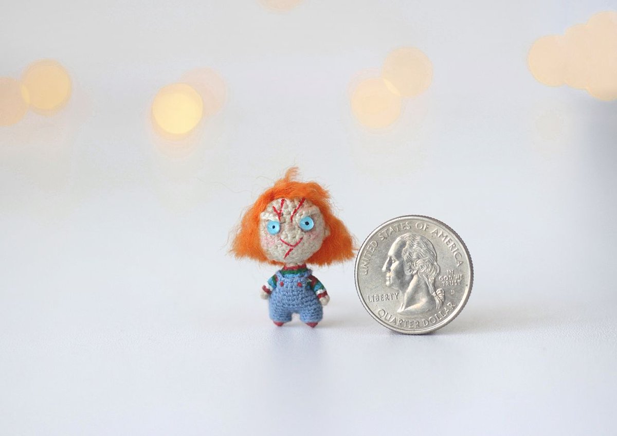 Chucky miniature horror doll amigurumi
dailydoll.shop/shop/chucky-do…
#handmade #dailydollshop #crochettoy #crochetdoll #crochet #toys #doll #christmas #amigurumi #amigurumidolls #amigurumitoy #knitting #eastergift #birthdaygift #Chucky #valentinesday #miniatures #giftideas