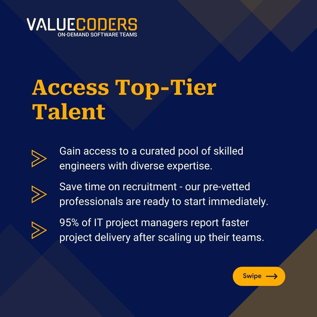 ValueCoders's tweet image. Elevate your projects with our expert engineers! Access a global talent pool, vetted pros, and accelerate timelines. Ready to supercharge? Check us out now!

valuecoders.com/dedicated-deve…

#ITOutsourcing #OffshoreDevelopment #Outsourcing #ValueCoders