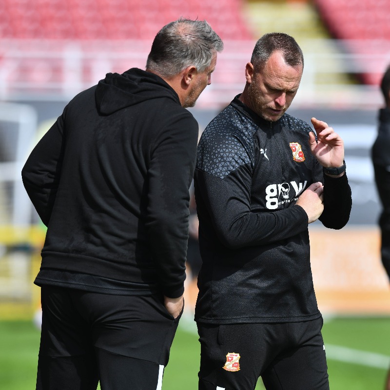 Official_STFC's tweet photo. Swindon Town Football Club have parted company with Michael Flynn and Wayne Hatswell.

#STFC