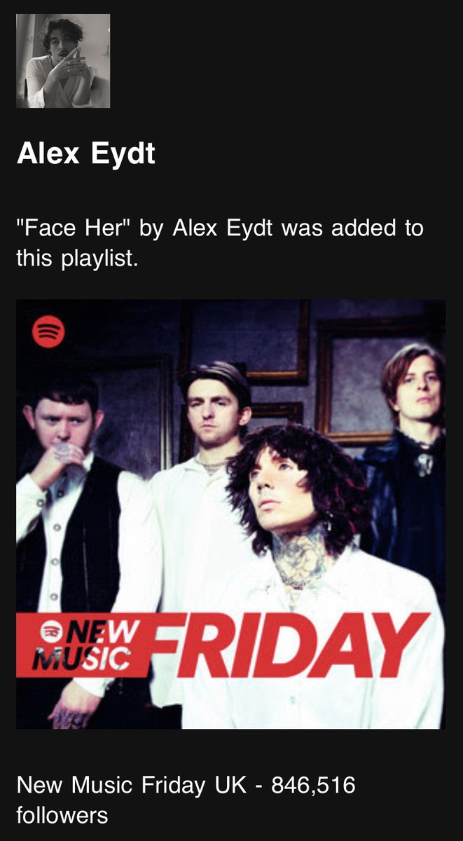 Notion Music PR (@prnotion) on Twitter photo Congrats to @ alex.eydt for landing on this mega playlist on only his second release! ๐ฎ๐ช 850+k followers <a href="/SpotifyUK/">Spotify UK & Ireland</a> Congrats to @ alex.eydt for landing on this mega playlist on only his second release! ๐ฎ๐ช 850+k followers <a href="/SpotifyUK/">Spotify UK & Ireland</a>