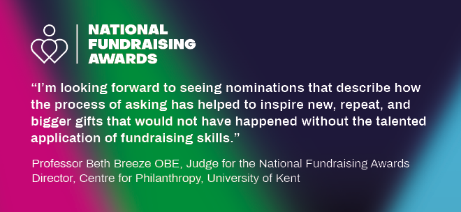 There's less than 2 weeks left to submit nominations for the National Fundraising Awards, hear from some of our esteemed judges about what they're looking for in nominations. Find out more: bit.ly/420Hpsr Nominate now: bit.ly/40oubop #NationalFundraisingAwards
