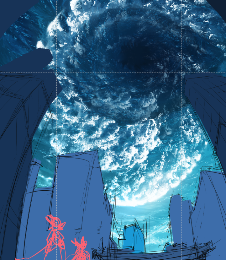 cloud sky scenery building blue theme no humans sketch  illustration images