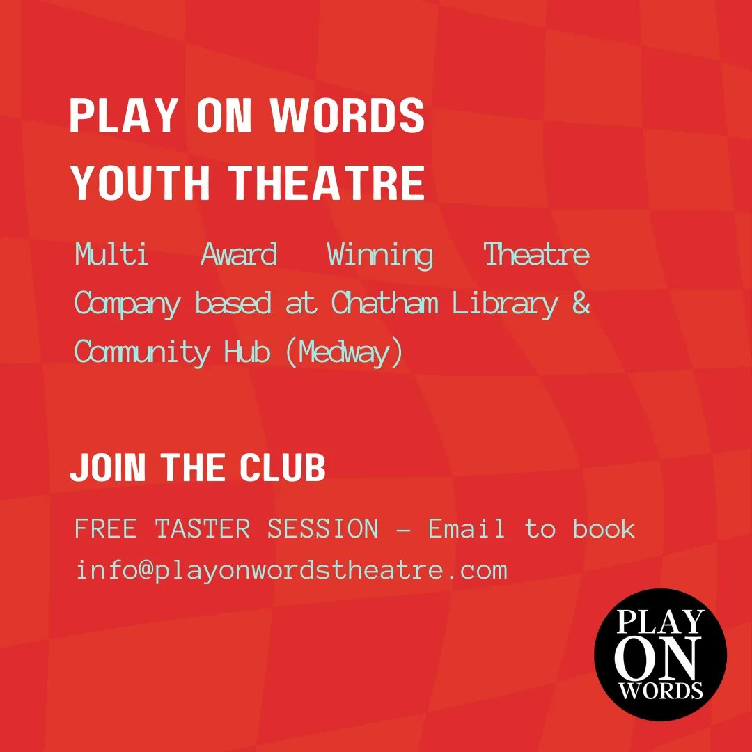 Happy Monday!

January is the time to try something new and, perhaps, different. Our Youth Theatre  welcomes 8-18 year olds to join us at Chatham Library &amp; Community Hub (Medway). 

 #youthclub #medway #medwaymums #acting #theatrekid #chatham #clubsforteens #youththeatre