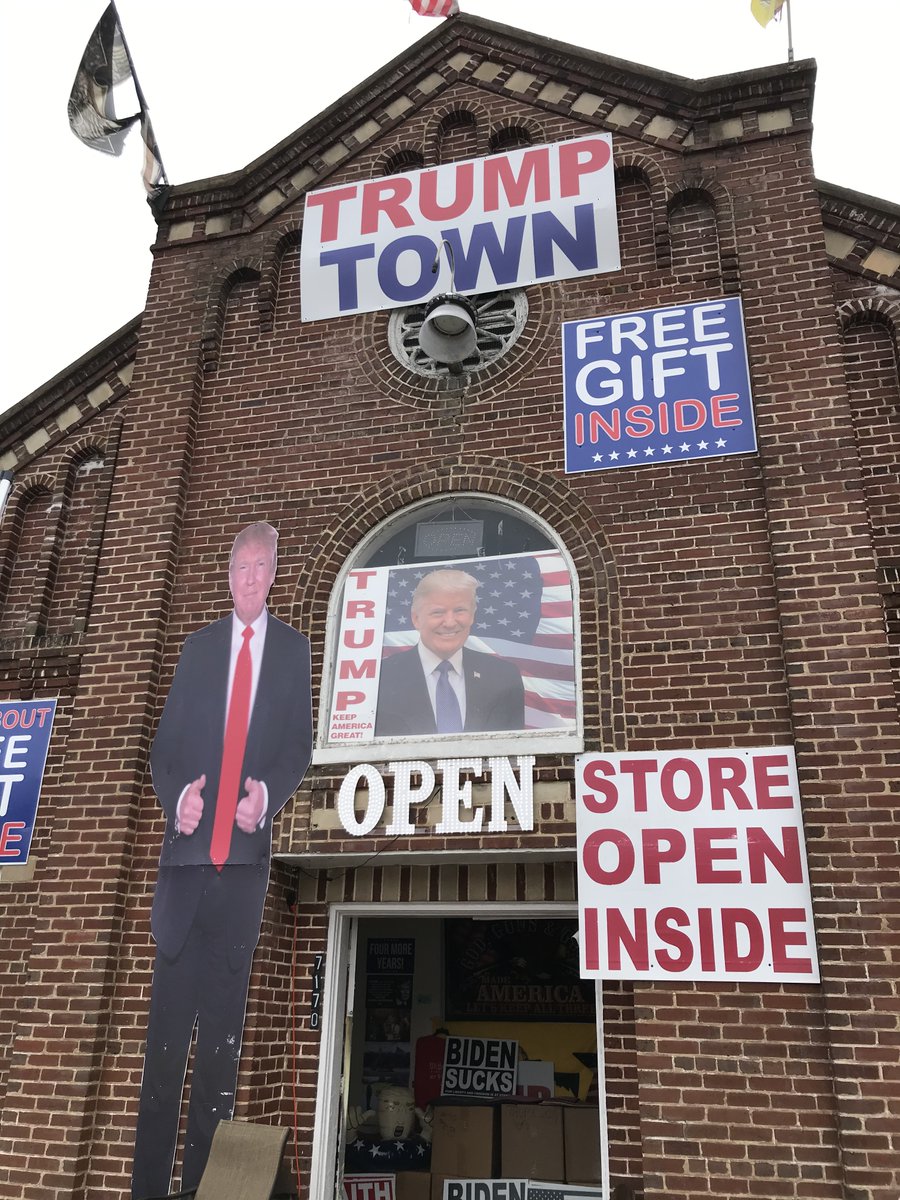 Just before @realDonaldTrump announced he would stand again late 2022, I visited the Trump Train and Trump Town in Virginia. Met pleasant people convinced the election had been stolen, and that Trump, like them, is victim of state persecution. Conspiracies normalised #IowaCaucus