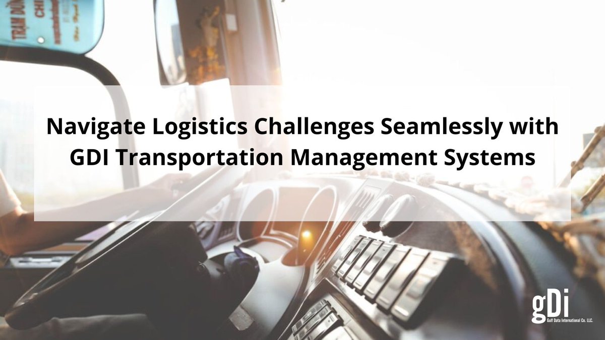 Revolutionize logistics @GDI_ME with TMS solutions! With 40+ years of expertise, we optimize transportation networks with streamlined processes, automated inspections & fines management, and comprehensive solutions. Contact us for tailored TMS solutions! #Logistics #TMS #UAE