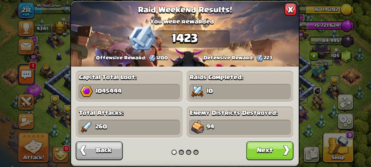 Damian29716721's tweet photo. Another good score in #RaidWeekend 👌
How about your weekend? 📊
#ClashOfClans #ClashOn #Clan #Capital https://t.co/OeJ7SEJ7vk