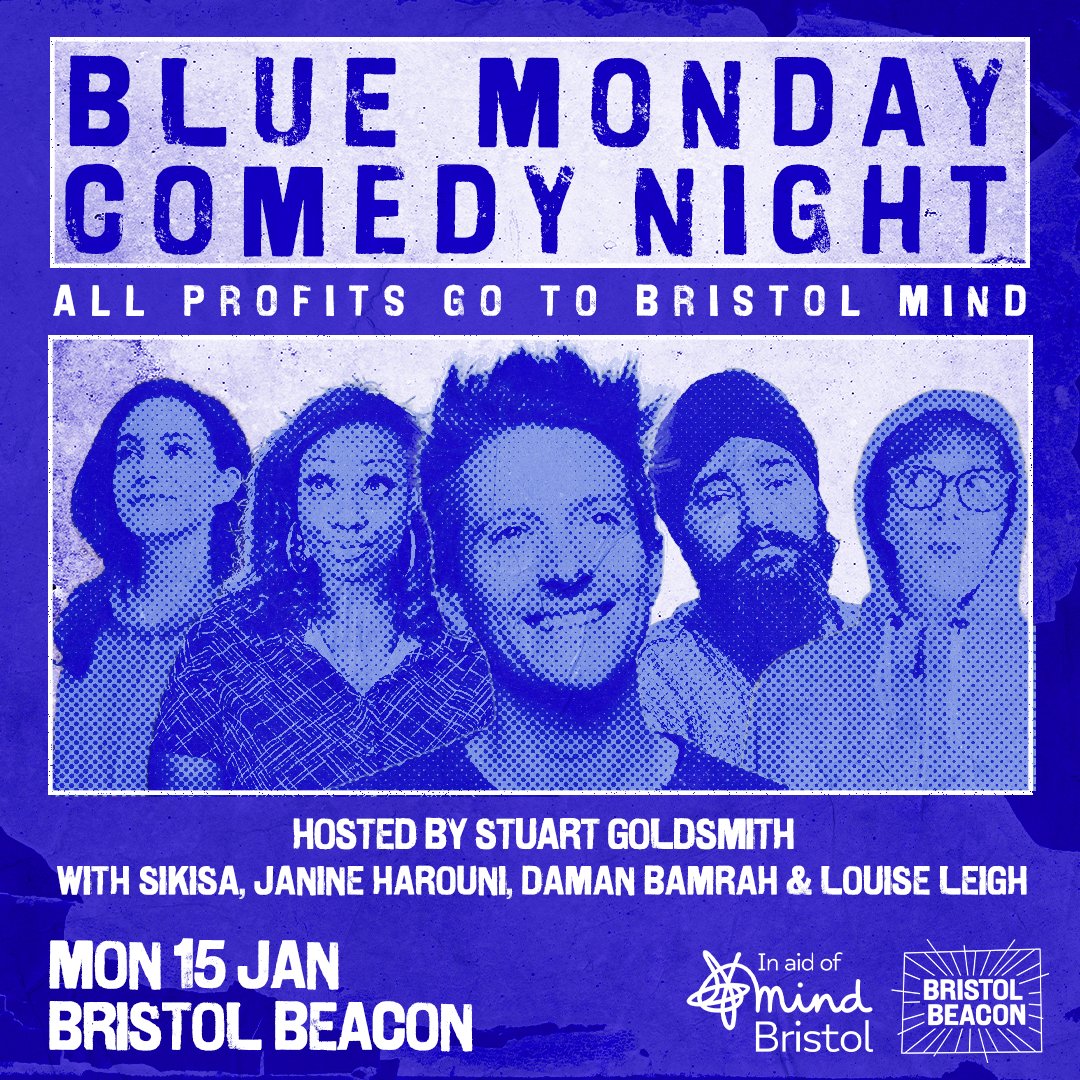 What's on this week? 📢 Join @BristolMind in raising money for the essential services they provide with an evening of comedy from a host of award-winning comedians🎙️ Coming to Lantern Hall on Mon 15 Jan. Limited availability Tickets: bit.ly/3HeTxMG (4/🧵)