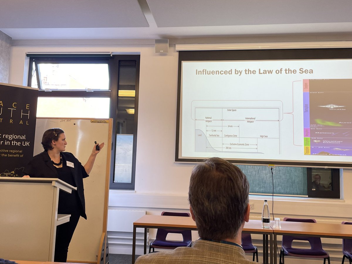 Sarah Atkins from <a href="/portsmouthuni/">University of Portsmouth</a> setting the legal scene with an overview of International and UK Space Law