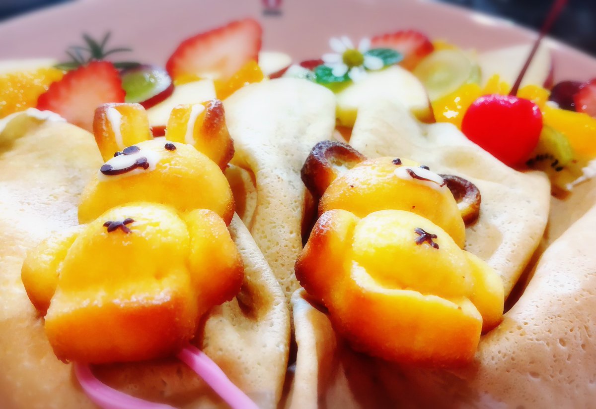 1229_mayumi's tweet photo. #Dessertlab
#スイーツ
#ブーケクレープ
うさ子とくま子を追加して~💐
カフェオレ、アイスだとコーヒーて
作ったくま子の氷つき!
すべてが可愛くて写真撮りまくりw https://t.co/KkRrPCcZ6x