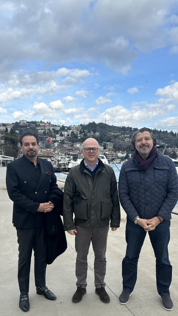 HekmatKarzai's tweet photo. Wonderful to be in the beautiful city of Istanbul for a dialogue and a series of meetings. 
Together with @IdreesZaman, it was a pleasure to meet with our dear friend Cihad Erginay @cerginay former Ambassador of Turkiye to Afghanistan. 
Greatly benefited from his insights and reflections on the constructive role the region can play in Afghanistan