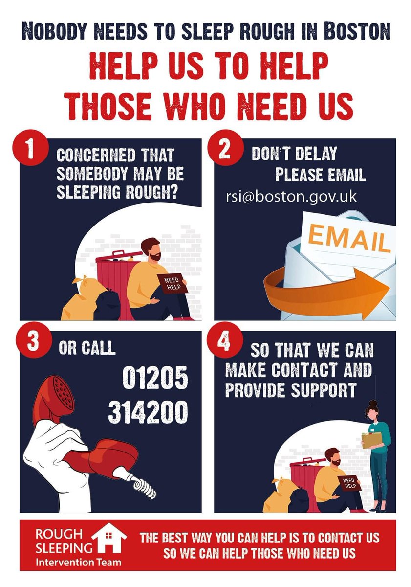 (1/2)

Temperatures are set to be below freezing till Friday (19 Jan), so our Severe Weather Emergency Protocol (SWEP) procedure will remain in place. 📅🌨️

No one is expected to sleep rough in #Boston 💙