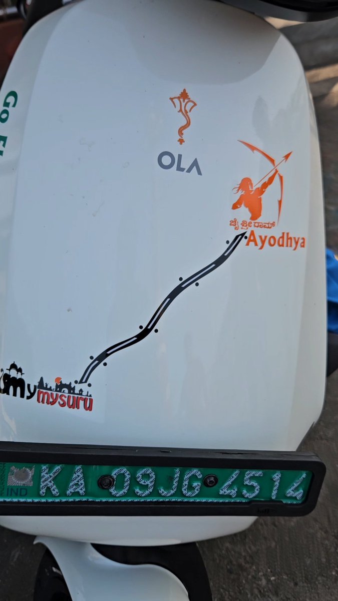 Hi EV Community i am RV i Riding my Ola S1 Pro Mysore to Ayodhya Ram mandir 2000+ km <a href="/bhash/">Bhavish Aggarwal</a> <a href="/OlaElectric/">Ola Electric</a> #Mysore #Ayodhya #AyodhyaRamMandir #AyodhyaJanmBhoomi #Ridingfuture #goelectricgogreen 💚